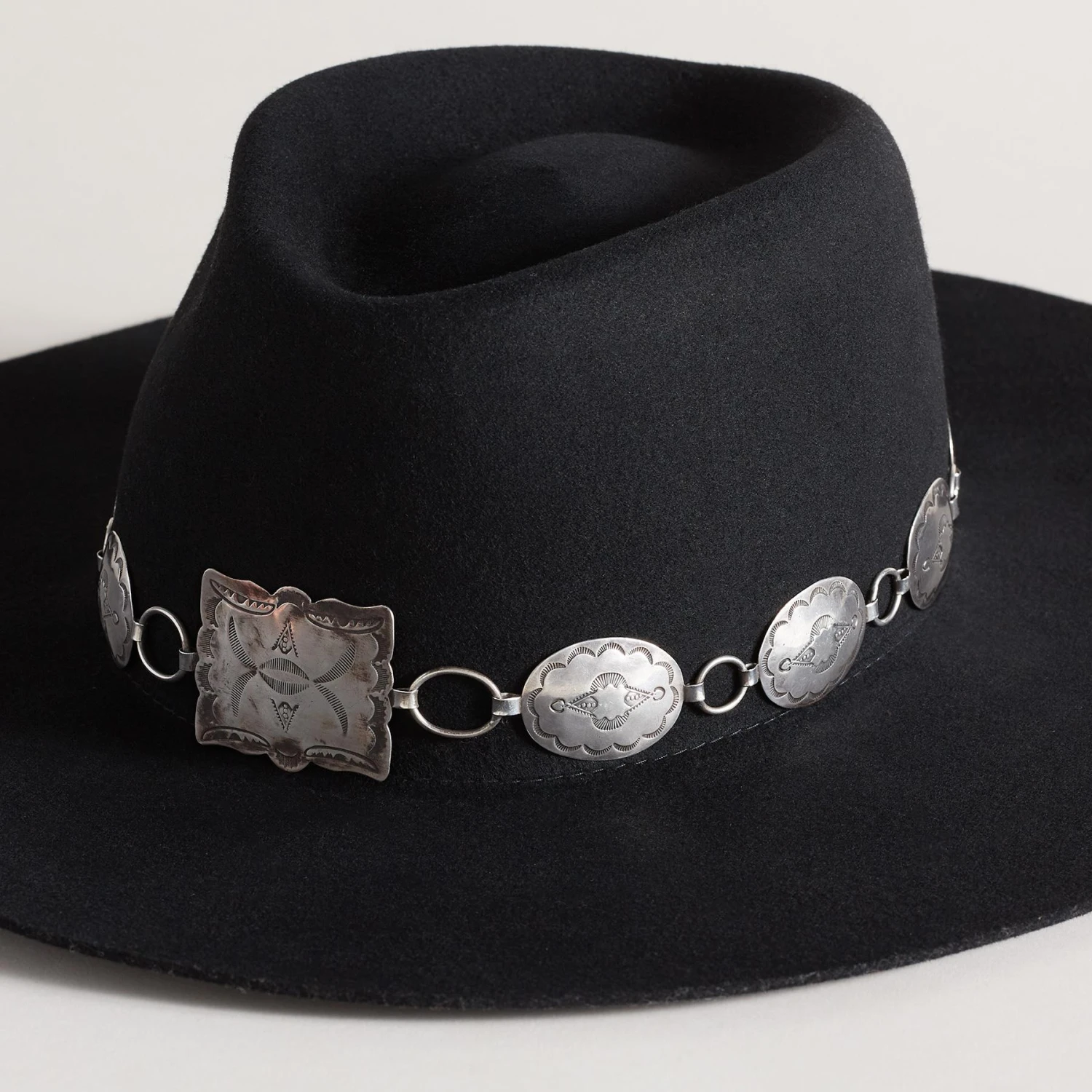1930s Stamped Concho Hatband 1 1930s Stamped Concho Hatband