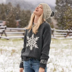 Snowflake Whispers Sweater - Petites -Alden Belted Shop 1fc164d2 a70f 4803 88d9 b9cfe0eaff21