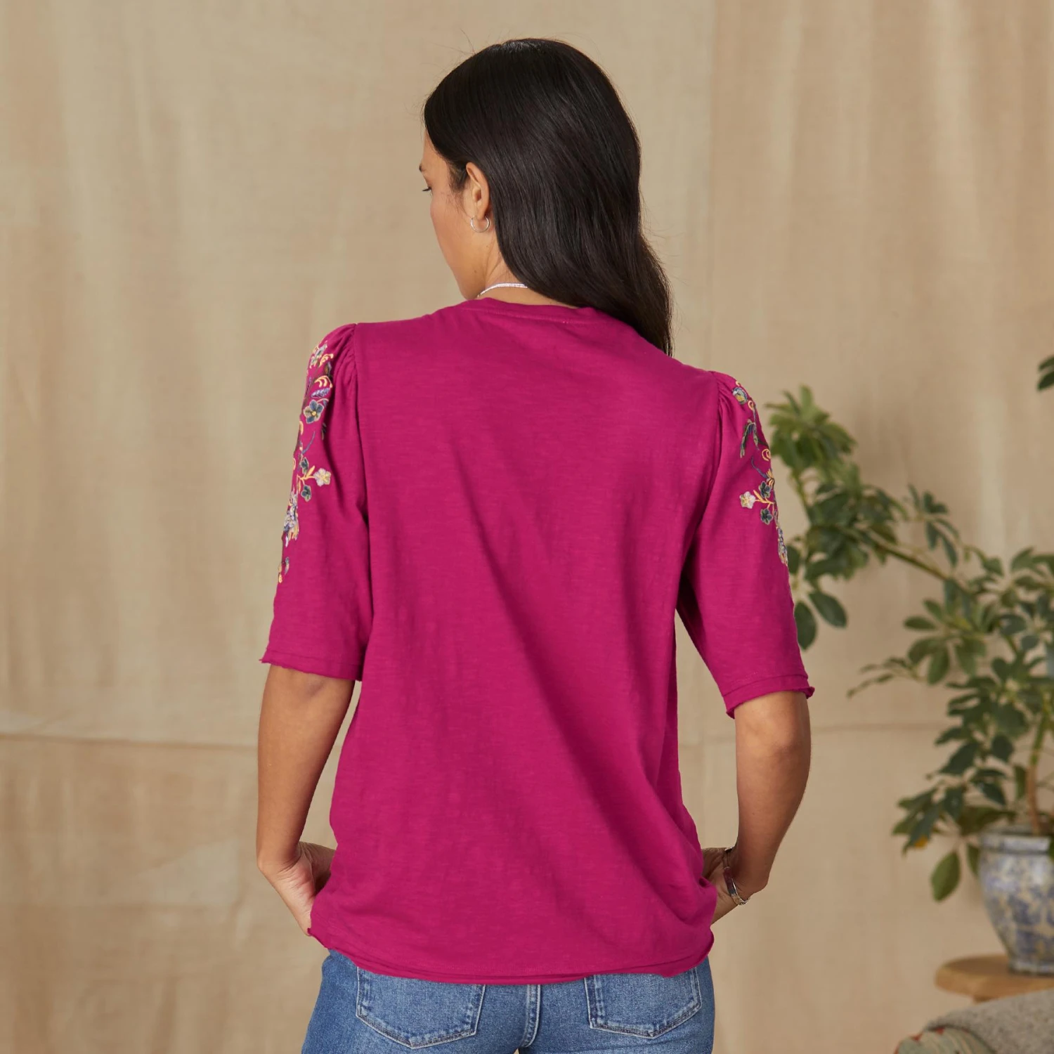 Avril Embroidered Henley 7 Avril Embroidered Henley - Image 7