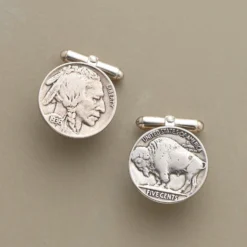 Vintage Buffalo Nickel Cuff Links