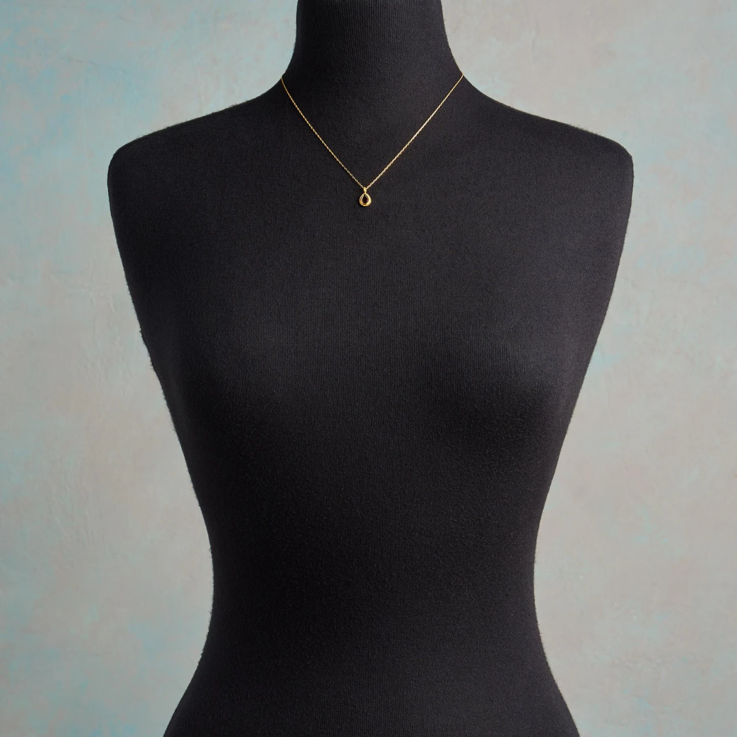 Teardrop Birthstone Necklace 2 Teardrop Birthstone Necklace - Image 2