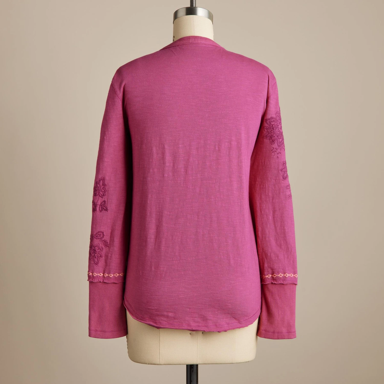 Blushed Blooms Henley 3 Blushed Blooms Henley - Image 3