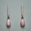 Pink Opal Exclamation Earrings
