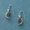Silver Moon’s Embrace Birthstone Earrings