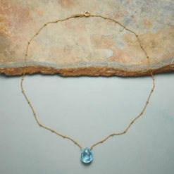 Droplet Of Blue Necklace