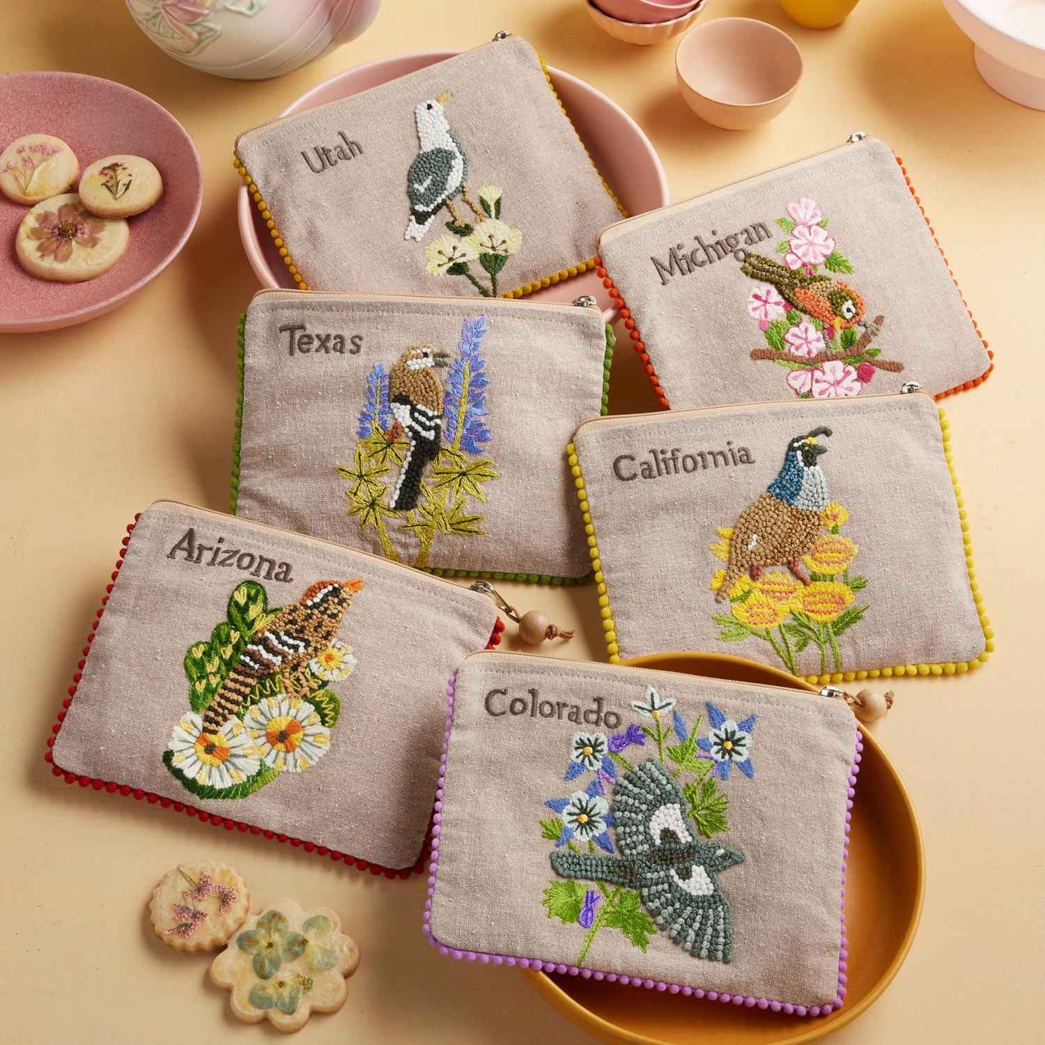 Birds Of The States Jewelry Pouches 2 Birds Of The States Jewelry Pouches - Image 2