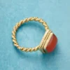 Roped Carnelian Ring
