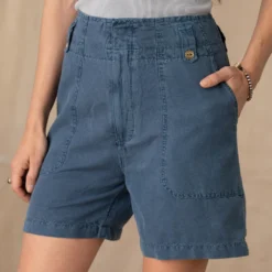 Mareesha Linen Shorts - Petites -Alden Belted Shop 6f3a56a2 1082 4796 8065 142f3b116d5b