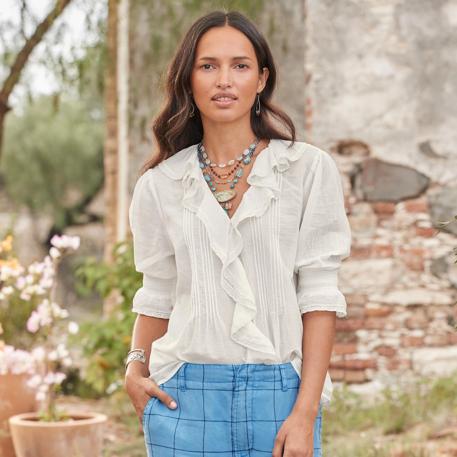 Beatrice Ruffle Top - Petites 3 Beatrice Ruffle Top - Petites - Image 3