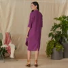 2-pocket Roll-tab Shirt Dress