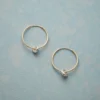 Lucky Pebble Hoop Earrings