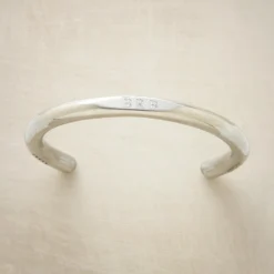 Engraved Pewter Cuff