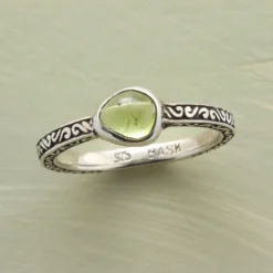 Organic Peridot Ring