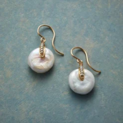 Buttoned Up Pearl Earrings