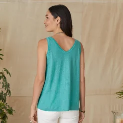 Mia Linen Tank -Alden Belted Shop b147268c 89dd 4c7e 9a6f c0f278811fad