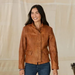 Angela Leather Jacket -Alden Belted Shop b43f8ef0 4f69 450b b605 48917b30b570