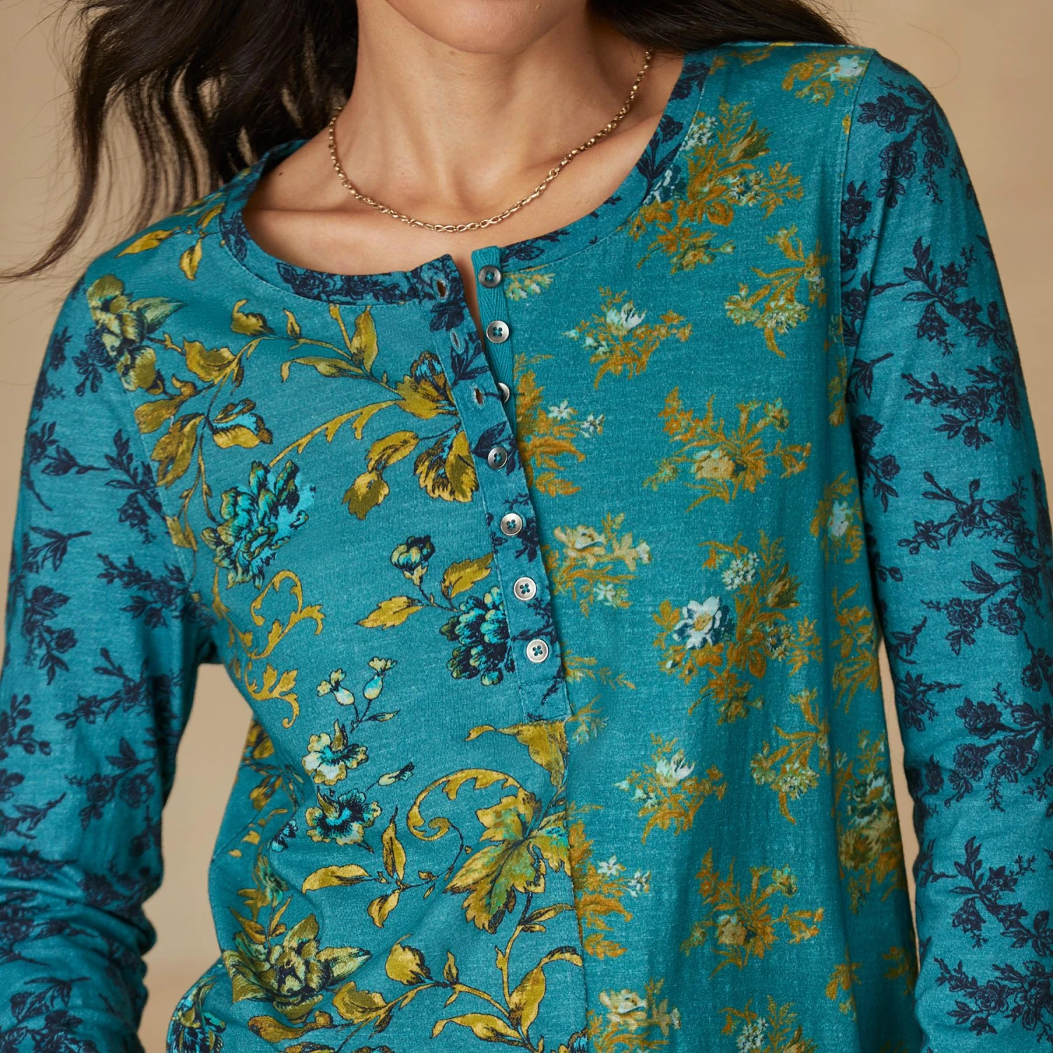 Jordane Floral Tee, Petite 2 Jordane Floral Tee, Petite - Image 2