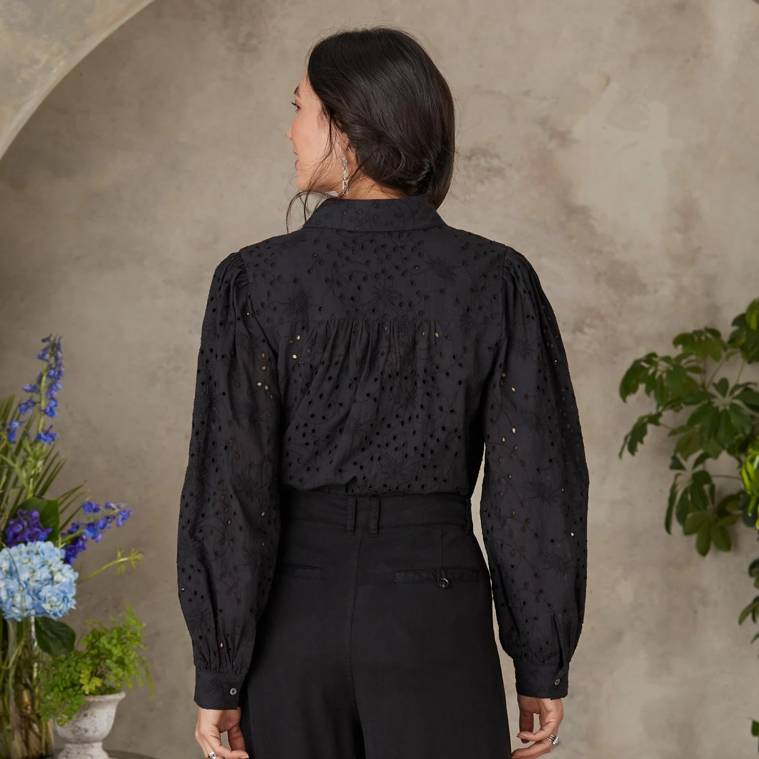 Celestine Eyelet Shirt, Petite 8 Celestine Eyelet Shirt, Petite - Image 8