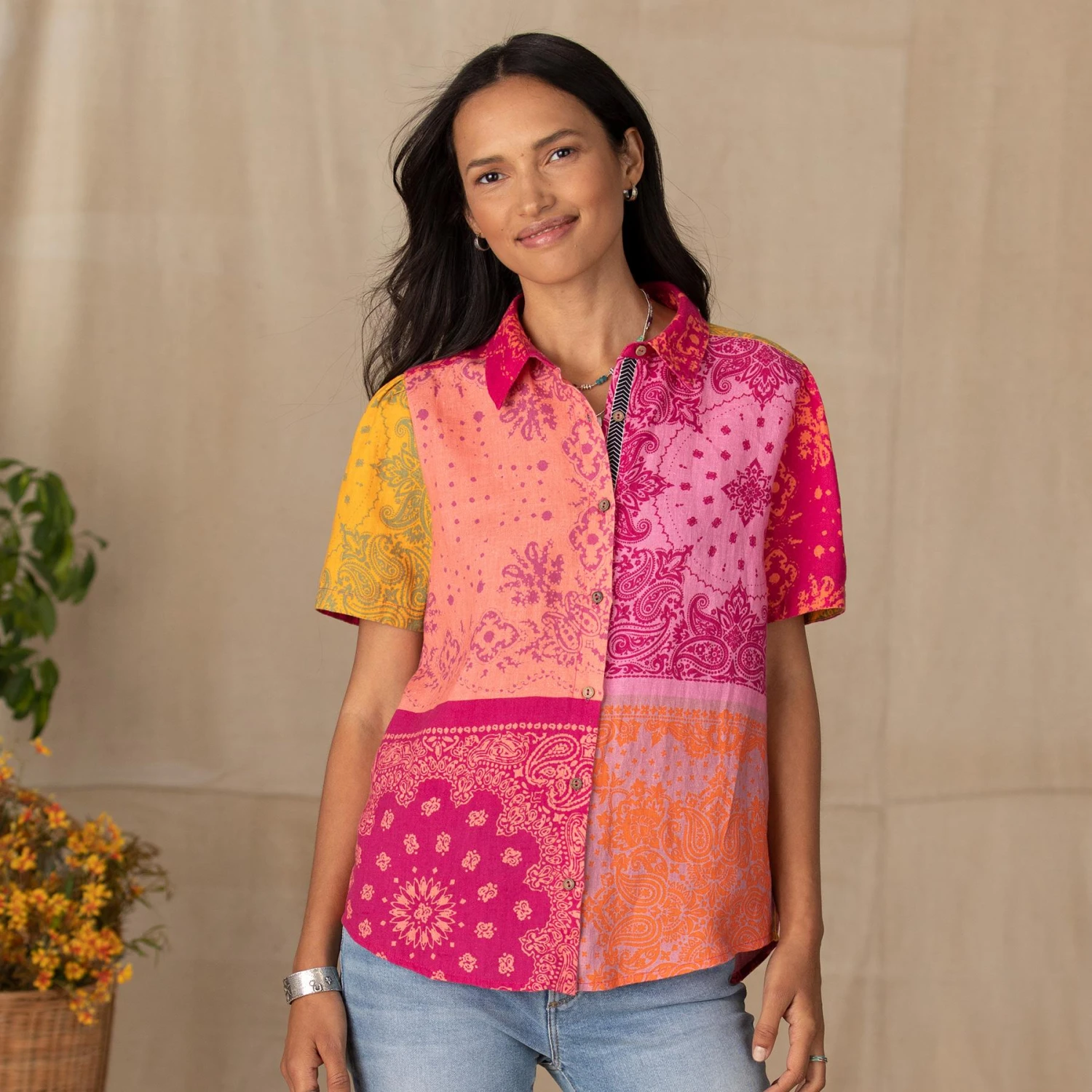 Mixed Tales Shirt, Petite 3 Mixed Tales Shirt, Petite - Image 3