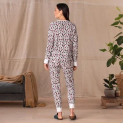 Long Johnna Floral Pajamas - Petites -Alden Belted Shop dbaa0357 8412 4189 a97e 550cf16a8bf2