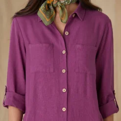 2-pocket Roll-tab Shirt Dress -Alden Belted Shop e186e9d3 ab48 4b3b b9fa d8acef6f93f8