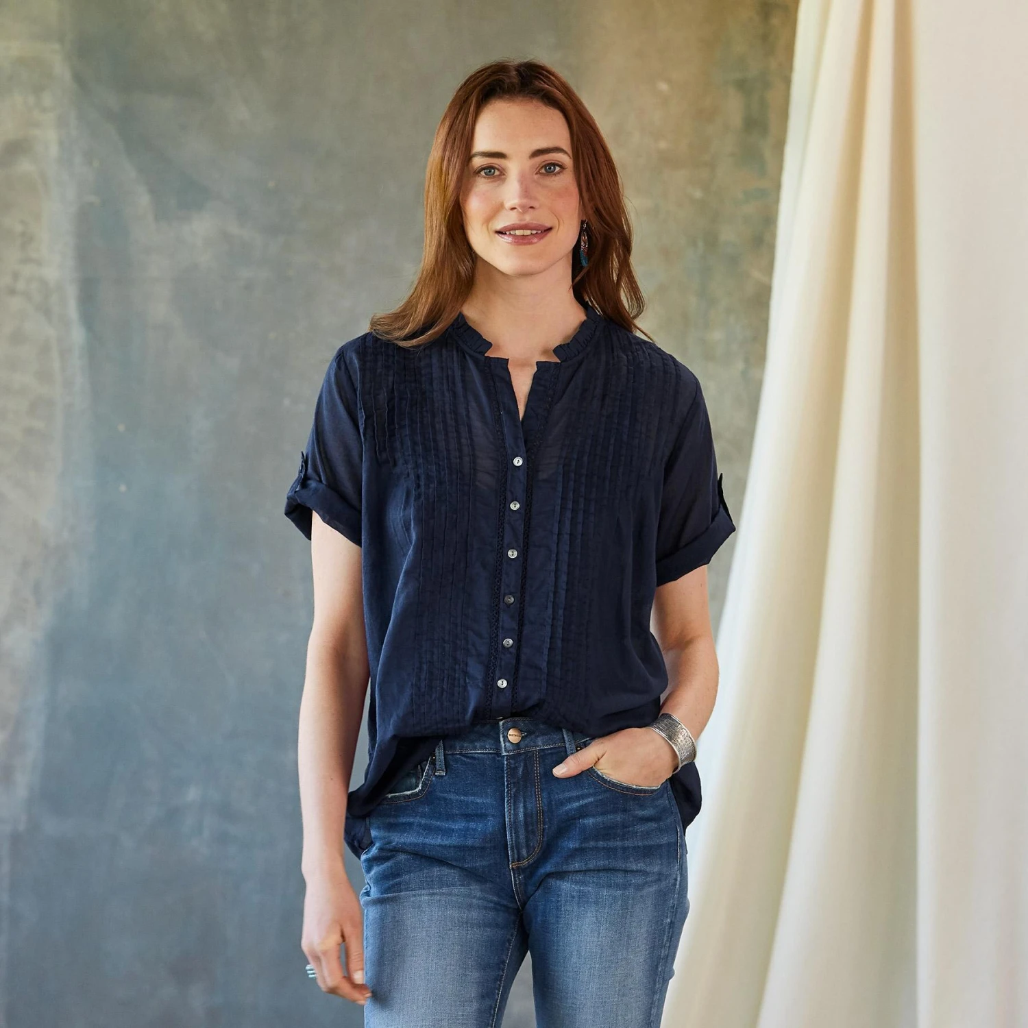 Blakely Pintuck Top 1 Blakely Pintuck Top