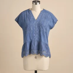 Tres Jolie Eyelet Top, Petite 7 Tres Jolie Eyelet Top, Petite -Alden Belted Shop ee09042e 67ea 4a70 9a82 21d8304400eb