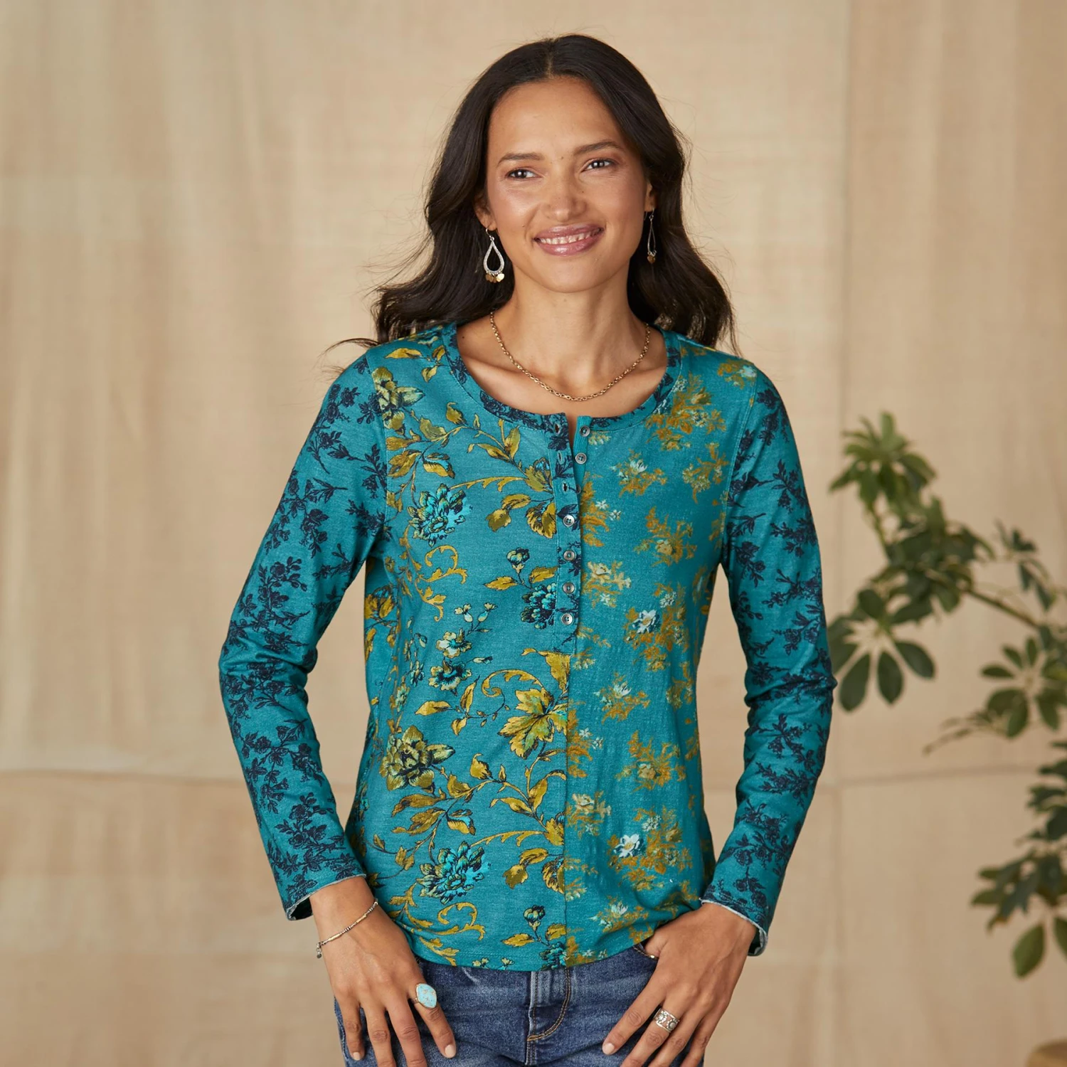 Jordane Floral Tee, Petite 4 Jordane Floral Tee, Petite - Image 4